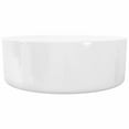 thumbnail image 5 of vidaXL Bathroom Basin Round Counter Vessel Sink Plump Washroom Basin Ceramic, 5 of 6