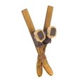 thumbnail image 2 of Melrose 76067 Ski and Boot Ornament, 9-Inch Wooden Winter Decoration, Brown and Gray, 2 of 2