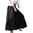 thumbnail image 4 of ZANZEA Womens Pants Bohemia Vacation Flare Casual Wide Leg Long Trousers, 4 of 5