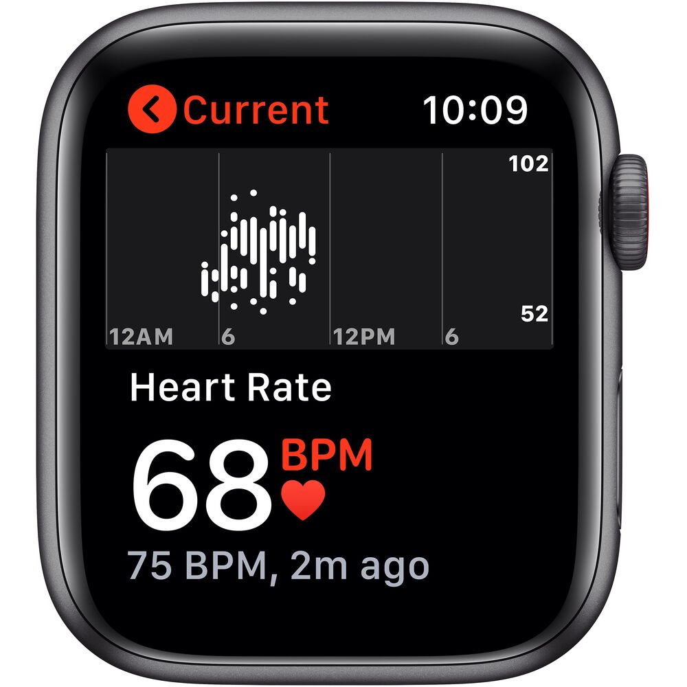 Apple Watch SE (GPS + Cellular, 44mm) - Space Gray Aluminum Case