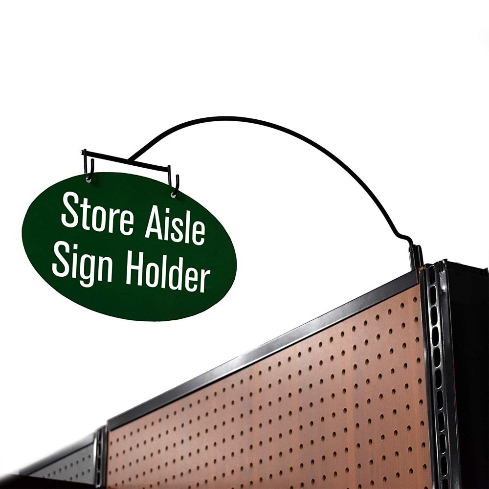 Store Aisle Sign Holder, Department Walkway Section Marker