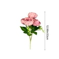thumbnail image 3 of Dvruxg Silk Artificial Peonies Flowers Faux Peony Bouquet Fake Peonies Artificial Flowers Bouquets for Vase Floral Arrangements Wedding Home Table Decoration, 3 of 6