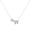 Silver W, variant on 11PCS Couple Necklace Letter Shape Unisex Alloy Stainless Men Pendant for Gift,Silver W