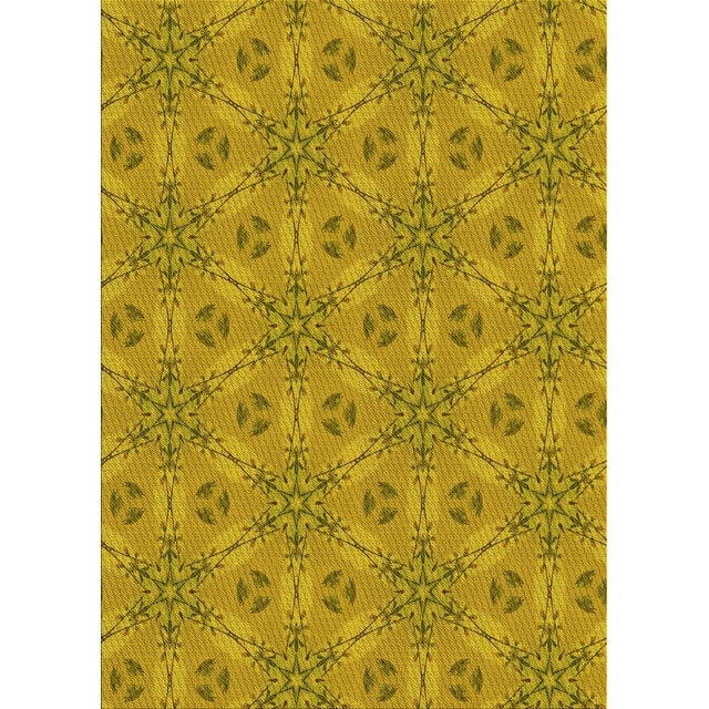Ahgly Company Tapis d'Intérieur Lavables en Machine, Rectangle Transitionnel, Brun Bisque, 7' x 9'