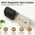 thumbnail image 4 of Portable Box Cutter Retractable with Ceramic Blades & Right Angle Groove, 4 of 7