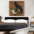 thumbnail image 2 of ARTCANVAS Two Cats 1894 Canvas Art Print by Theophile Steinlen - Size: 36" x 36" (0.75" Deep), 2 of 9