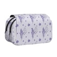 thumbnail image 1 of Disketp Bouquet and Lavender Flowers Estuche de Lápices de Doble Capa con Tapa Abatible y Cremallera, Organizador Escolar para Adolescentes y Adultos, 1 of 7