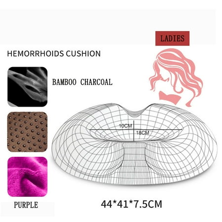 Donut Pillow Orthopedic Bamboo Memory Foam Donut Seat