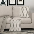 thumbnail image 3 of Black Boho Pillow Covers Set of 2 16x16 Inch Ethnic Design Vintage Geometric Herringbone Print Decorative Throw Pillows for Outdoor Sofa Couch Bed Timeless and Elegant, 3 of 6
