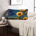thumbnail image 6 of Xecao Vintage Starry Sky Sunflower for Decorative Throw Pillow Case for Couch,Sofa or Bed Set,Pillow Cover for Sofa Home Decor Ideal Gift-20"x30", 6 of 6
