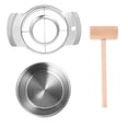 thumbnail image 2 of ¡Descuento del Día!, Artefacto para pelar granadas Abridor de granadas de acero inoxidable 304 Herramienta para abrir granadas Eliminación de semillas de granada y extracción de pulpa Golpes, 2 of 9