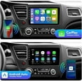 thumbnail image 5 of 2+32G 9-inch Android 12 Car Stereo for Honda Civic 2013-2015 IPS Touchscreen Screen Car Radio, 5 of 7