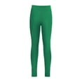 thumbnail image 2 of Jowowha Girls' Athletic Dance Leggings Active Yoga Tights Stretchy Compression Pants Running Sports Dark Green 10, 2 of 6