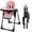 Black Pink, variant on Foldable High Chair for Baby, Toddler Eating Chair with Detachable Double Trays, Green