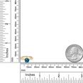 thumbnail image 6 of Gem Stone King 14K Two Tone Gold London Blue Topaz and Lab Grown Diamond Engagement Ring for Women | 1.48 Cttw | Round 6MM | Gemstone November Birthstone | Size 7, 6 of 6