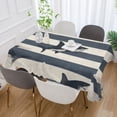 thumbnail image 2 of Yayeee Tablecloths for Rectangular Tables 54 x 54 inch Party Table Cover, Dark Sharks, 2 of 6