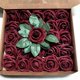 thumbnail image 1 of KAIYANG Rosas artificiales con tallos para decorar el hogar con espuma, 50 unidades (rojo oscuro), 1 of 5