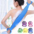 thumbnail image 2 of 1PCS Body Sponge Silicone Brushes Bath Towels Scrubber Rubbing Back Peeling Massage Shower Belt Extended Skin Clean Brushes_c*, 2 of 4