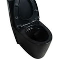 thumbnail image 5 of BARONAGE One-Piece Toilet, 1.1/1.60 Gpf Water-Saving Dual Flush Extended Comfort Height Floor-Standing, Standard Size Toilet With Soft-Close Seat, Matte Black, 5 of 21