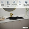 thumbnail image 3 of Karran Usa Cct200 Cinox 20" Rectangular Stainless Steel Drop In Bathroom Sink - Gold, 3 of 7