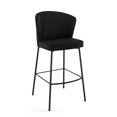 thumbnail image 1 of Amisco Camilla Tabouret de Bar 30 Po. - Gris Anthracite Bouclé Polyester / Métal Noir, 1 of 9
