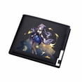 thumbnail image 1 of Cartera Genshins Impacts, de poliuretano, delgada y plegable, para personajes de anime, 1 of 2