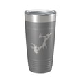 thumbnail image 1 of Pawtuckaway Lake Map Tumbler Travel Mug Insulated Laser Engraved Coffee Cup New Hampshire 20 oz Dark Gray, 1 of 1