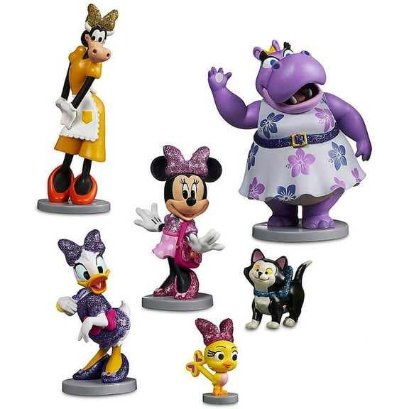 Disney Minnie Mouse Happy Helpers Age 3  Action Figure Set, Plastic Multicolor, 6 Piece