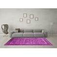 thumbnail image 3 of Ahgly Company Indoor Square Oriental Pink Industrial Area Rugs, 7' Square, 3 of 4