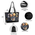 thumbnail image 2 of FORMRS Canvas Laptop Tote Bag for Women with 15.6" Computer Compartments Shoulder Handbag, Watercolor Astronaut, 2 of 7