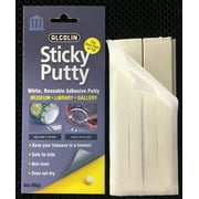 2 Pack Sticky Putty- Reusable Museum & Gallery Quality Adhesive Putty - won't dry out