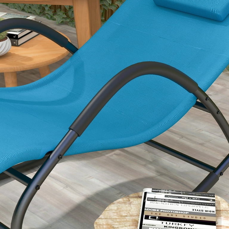 Tbboys Rocking Chair, Zero Gravity Patio Chaise Sun Lounger