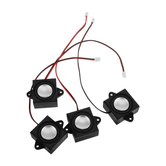 Zehuanyu 4 Pcs Car Speakers Audio Speaker 4.50X3.10X1.50CM Black