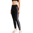 thumbnail image 3 of Tummy Control Compression Leggings for Women, High Waist Workout Running Yoga Pants Pink L, 3 of 8