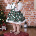 thumbnail image 2 of Jkerther Newborn Baby Girl Christmas ClothingLace Top Suspender Dress Headband 3PCS Outfits, 2 of 7