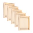 thumbnail image 1 of TEHAUX 5Pcs Wooden Nested Serving Trays Square Shape Puzzle Toy Trays for Building Blocks Storage Organization Khaki, 1 of 6