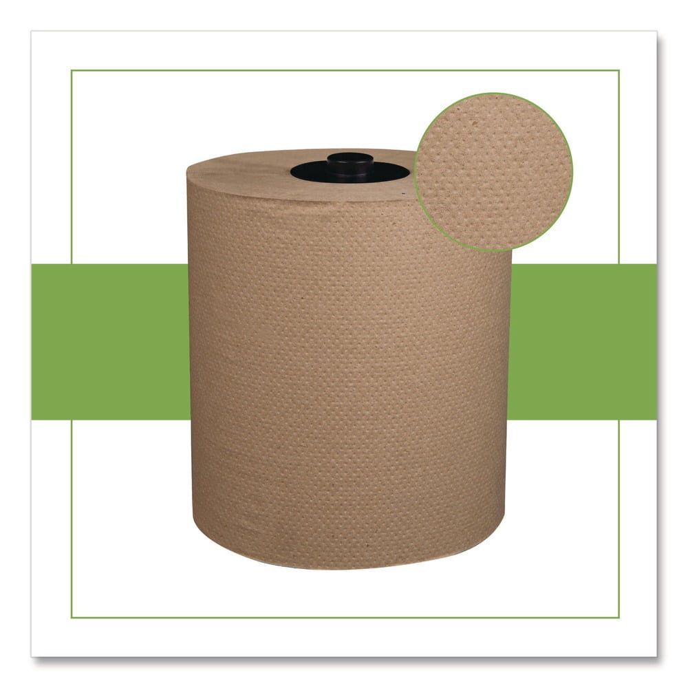 7.9 in. x 700 ft. 1-Ply HyTech Seas Hardwound Kraft Roll Towel - Brown (6/Carton)