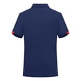 thumbnail image 6 of Hxshgdsn Womens Casual Short Sleeve Shirt Henley Lapel Collar Golf Blouse Gym Workout Tee（Navy/2XL）, 6 of 6