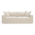 thumbnail image 3 of Miri Cream Upcycled Washed Velvet Sofa, 3 of 3