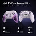 thumbnail image 2 of EasySMX D10 Wireless Gaming Controller – TMR Joysticks, Dual-Mode Triggers, Mechanical Keys, 1000Hz Polling, RGB – Bluetooth Gamepad for PC/Switch/Switch 2/iOS/Android TV with Charging Dock, 2 of 9