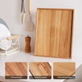thumbnail image 3 of Acacia Wood Serving Tray: Rectangular Wooden Tray for Coffee Table,Large Trays Platter Breakfast in Bed, Dinner,Tray Living Room Bedroom Entryway and Kitchen, 3 of 3