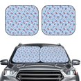 thumbnail image 2 of Sikiie Red Cherries Print Foldable Car Windshield Sun Visor, Car Window Sunshade Suitable for Sedan, SUV and Truck Car Accessories-Medium, 2 of 6