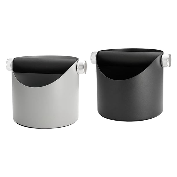 Caja para posos de café Perfecl Contenedor de acero desmontable negro gris