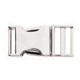 thumbnail image 4 of Metal Bag Webbing Belt Buckle Clip Side Release Buckle Webbing Clasp Inner diameter 19mm Silver, 4 of 8