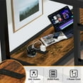 thumbnail image 4 of Miniyam Twin XL Metal Loft Bed Frame with Gaming-Friendly Desk & LED Light, Black, 4 of 10