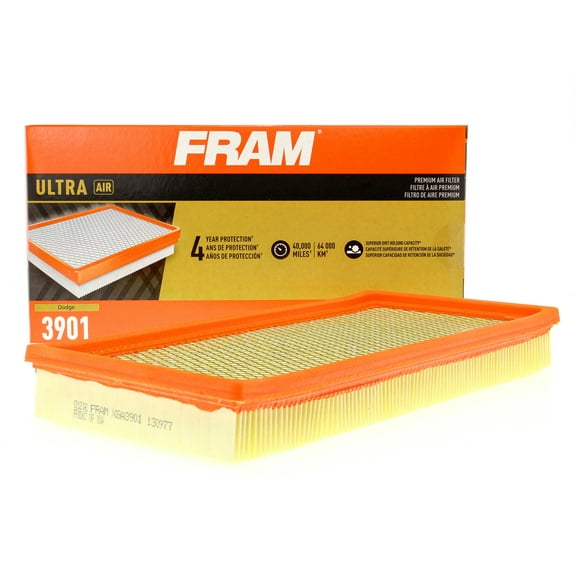 FRAM Ultra Air XGA3901, Premium Engine Air Filter for Chevrolet, Dodge, Jeep, Mitsubishi Vehicles Fits select: 1994-2001 DODGE RAM 1500, 1987-2001 JEEP CHEROKEE