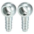 thumbnail image 1 of 12 mm de diámetro 10 mm OD Banjo Manguera Barb Bolt Accesorios Universal Banjo Fitting Fuel Line Adaptador Conector para motocicleta Coche Tono plateado - Paquete de 2, 1 of 1