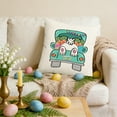 thumbnail image 2 of LHNFt Spring Easter Pillow Covers 18x18 Inch, Cute Bunny Rabbit Floral Easter Decorations Watercolor Pink Flower Butterfly Decorative Throw Pillow Cases Outdoor Farmhouse Decor for Sofa Couch Bed, 2 of 7