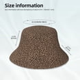 thumbnail image 3 of Balery Brown Leopard Sombreros para el sol para hombre y mujer, sombrero de pescador con UPF 50+, 3 of 6
