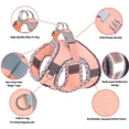 thumbnail image 4 of Miaocao Dog Harness - Lightweight Mesh Step-in Vest for Puppy, Reflective & Escape-Proof Design with High-Stick Magic Tape - Indoor/Outdoor Use for Chihuahua, Maltese, Shih Tzu(Brown-Beige, XXXS), 4 of 9
